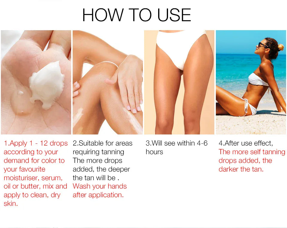 KissICON 30ml KissIcon Self Tanner Drops 30ml Sunless - Natural-Looking