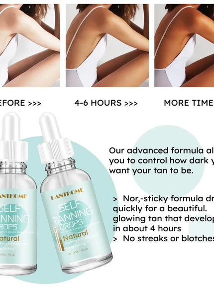 KissICON 30ml KissIcon Self Tanner Drops 30ml Sunless - Natural-Looking
