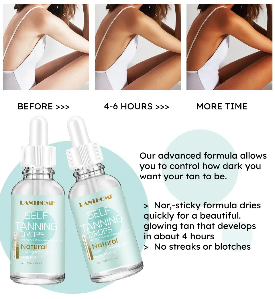 KissICON 30ml KissIcon Self Tanner Drops 30ml Sunless - Natural-Looking