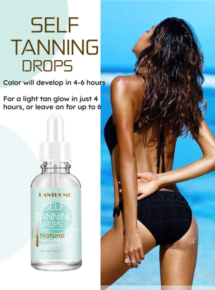 KissICON 30ml KissIcon Self Tanner Drops 30ml Sunless - Natural-Looking
