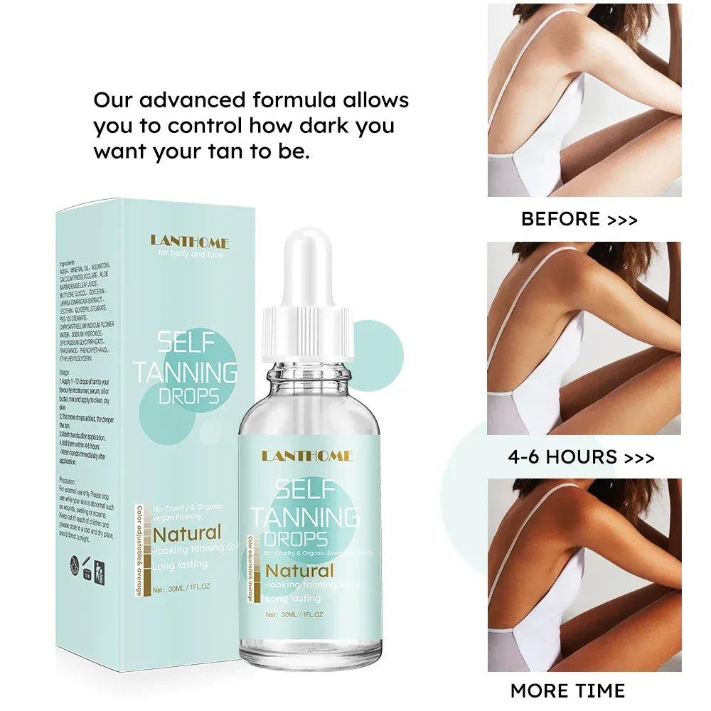 KissICON 30ml KissIcon Self Tanner Drops 30ml Sunless - Natural-Looking