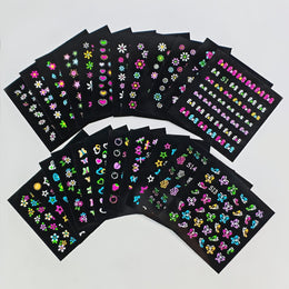 KissICON 30pcs KissIcon 30 Glow In Dark Neon Nail Stickers