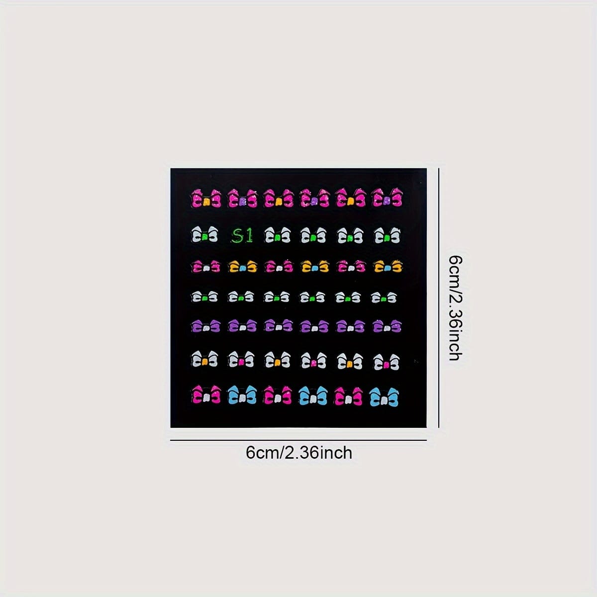 KissICON 30pcs KissIcon 30 Glow In Dark Neon Nail Stickers