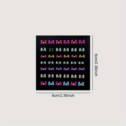 KissICON 30pcs KissIcon 30 Glow In Dark Neon Nail Stickers
