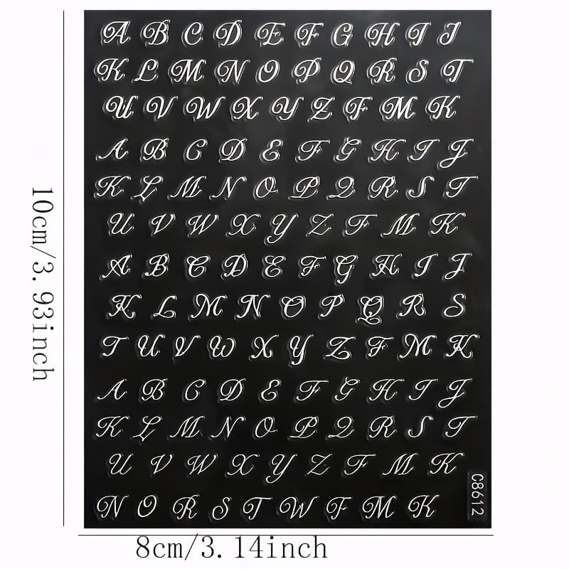 KissICON 30pcs KissIcon 3D Nail Stickers - Self-Adhesive Floral Designs