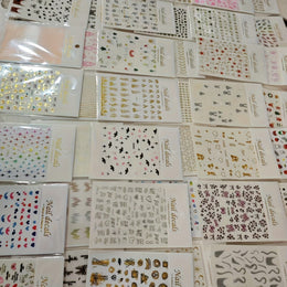 KissICON 30pcs KissIcon 3D Nail Stickers - Self-Adhesive Floral Designs
