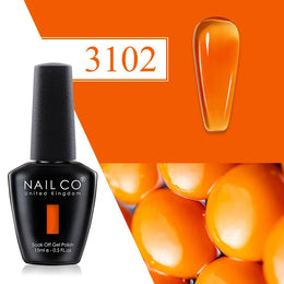 KissICON 3102 💋 Nailco Red Gel Polish - Lasting Soak