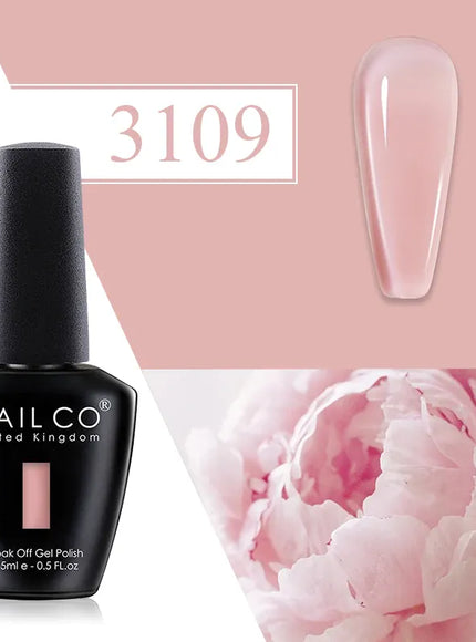 KissICON 3109 💋 Nailco Red Gel Polish - Lasting Soak