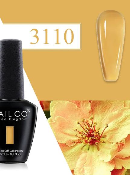 KissICON 3110 💋 Nailco Red Gel Polish - Lasting Soak