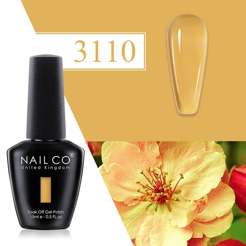 KissICON 3110 💋 Nailco Red Gel Polish - Lasting Soak