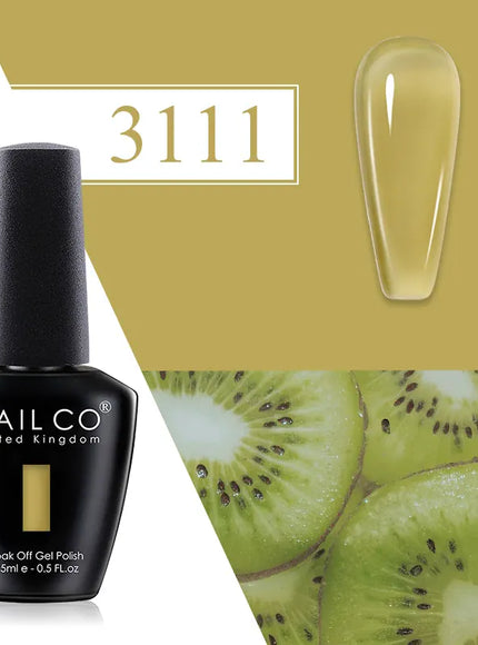 KissICON 3111 💋 Nailco Red Gel Polish - Lasting Soak