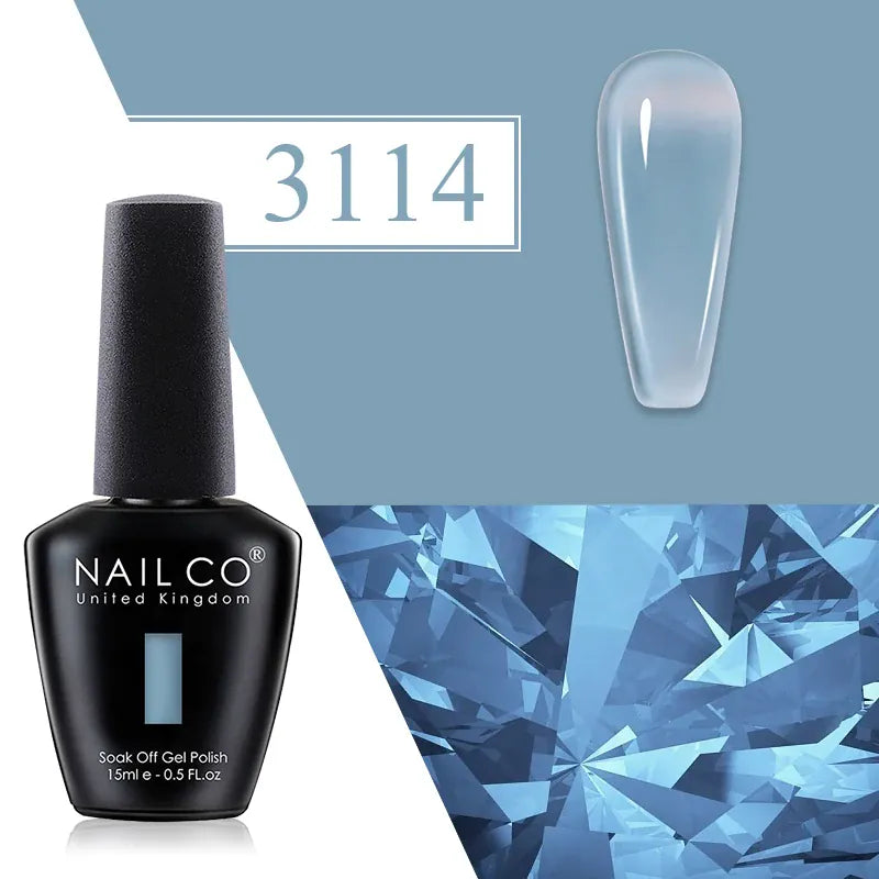 KissICON 3114 💋 Nailco Red Gel Polish - Lasting Soak
