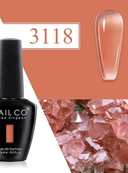 KissICON 3118 💋 Nailco Red Gel Polish - Lasting Soak