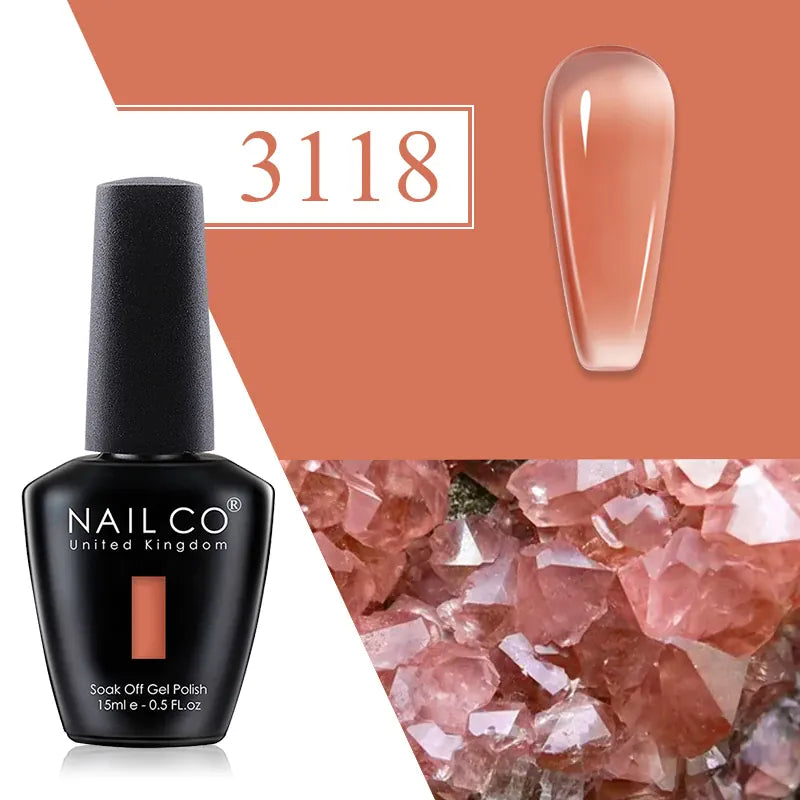 KissICON 3118 💋 Nailco Red Gel Polish - Lasting Soak
