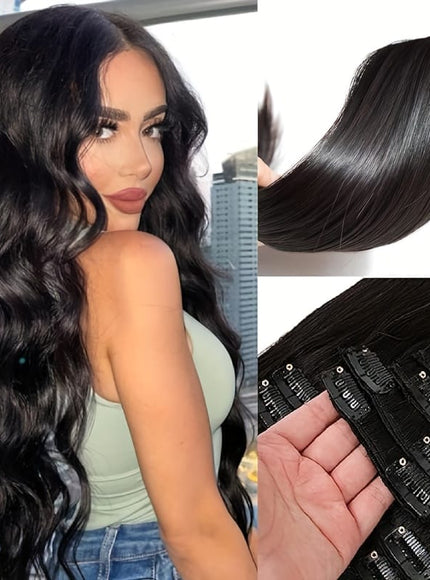 KissIcon Virgin Clip In Ext Straight 8Pcs 18Clips