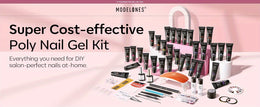 KissICON 32 Colors All Seasons KissIcon Modelones 133pcs Poly Gel Nail Kit With