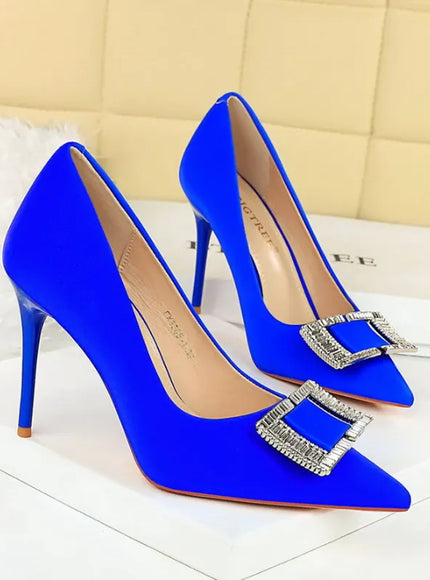 KissICON 3265-K71 Blue / 34 / CHINA Fashionable High Heels For Women With Light Mouth