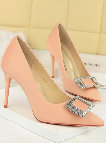 KissICON 3265-K71 Pink / 40 / CHINA Fashionable High Heels For Women With Light Mouth