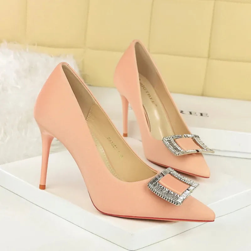 KissICON 3265-K71 Pink / 40 / CHINA Fashionable High Heels For Women With Light Mouth