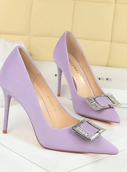 KissICON 3265-K71Light Purple / 37 / CHINA Fashionable High Heels For Women With Light Mouth