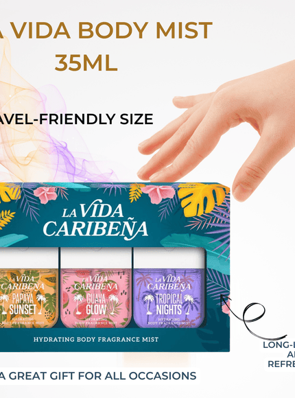KissICON 35ml Tropical Escape 3 Travelsize Body Mists