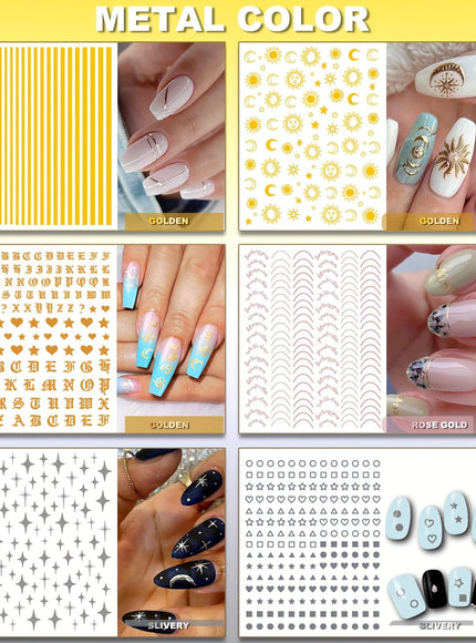 KissICON 36 Festive Nail Art Decals Kiss Icon 36 Sheets Holiday Nail Art Stickers