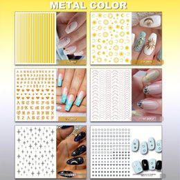 KissICON 36 Festive Nail Art Decals Kiss Icon 36 Sheets Holiday Nail Art Stickers