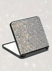 Sleek Silvery Square Folding Mirror
