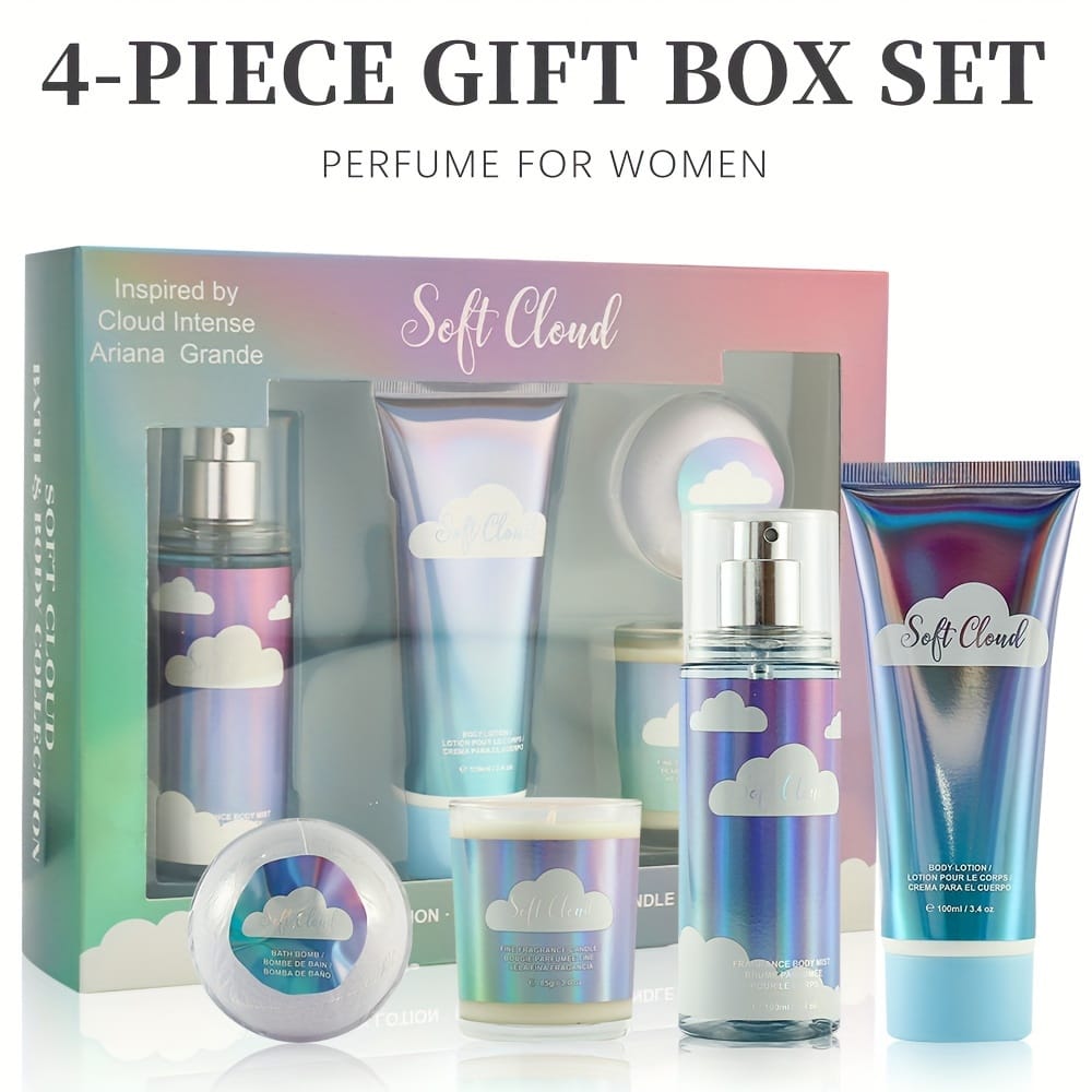 KissICON 4-Piece Set Four Piece Women Perfume Gift Set Long Lasting