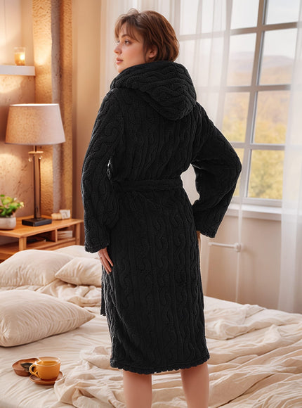Women's Luxury Elegant Plus Size Robe - Heavy