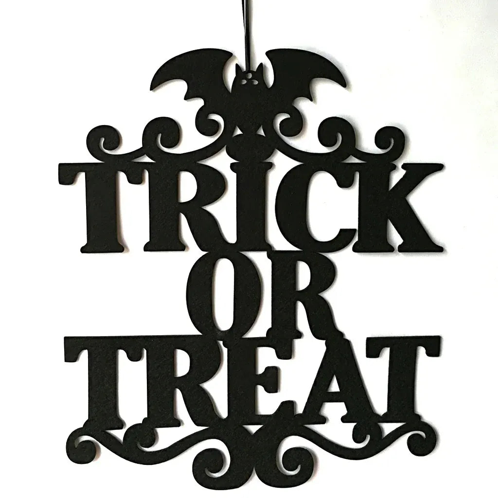 KissICON 38x32cm Halloween Door Decoration The Witch Is In Halloween Hanging Sign Door Hanging Ornaments Halloween Party Decoration for Home