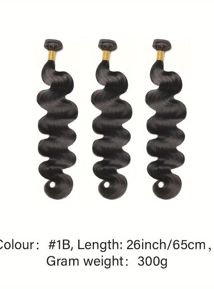 KissIcon Brazilian Virgin Hair Extensions - 300G Body