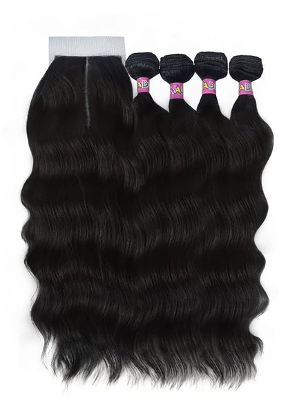 Water Wave Hair Bundles 18 Inch Ombre Blonde