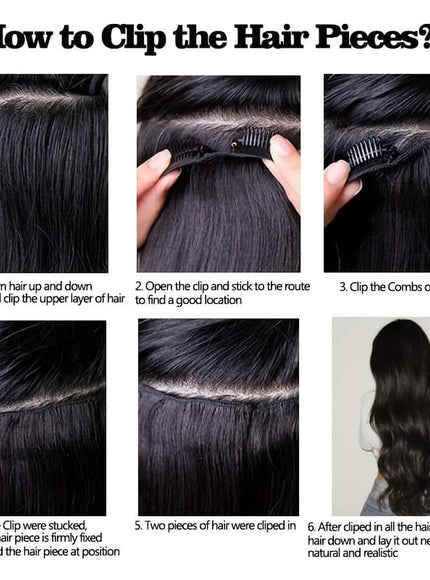 KissIcon Remy Body Wave Clip In Hair Extensions