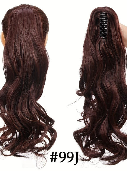 KissIcon Halloween Claw Clip Ponytail Extension Long Wavy