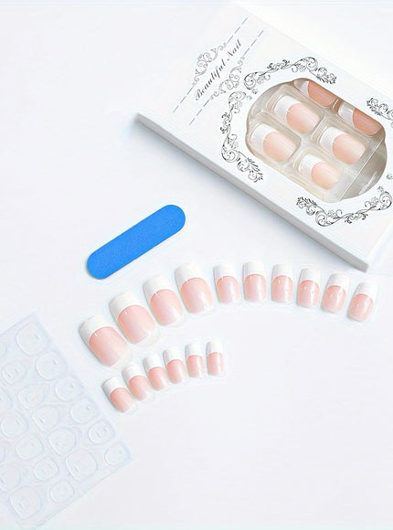KissIcon 24pcs Square Press On Nails - Glossy