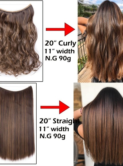 Kissicon Hair Extensions Hidden Wire Secure