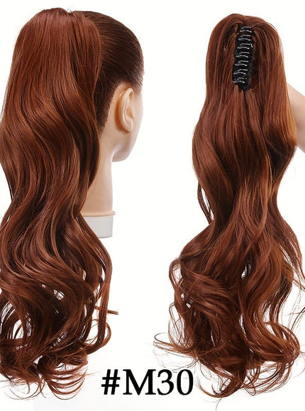 KissIcon Halloween Claw Clip Ponytail Extension Long Wavy