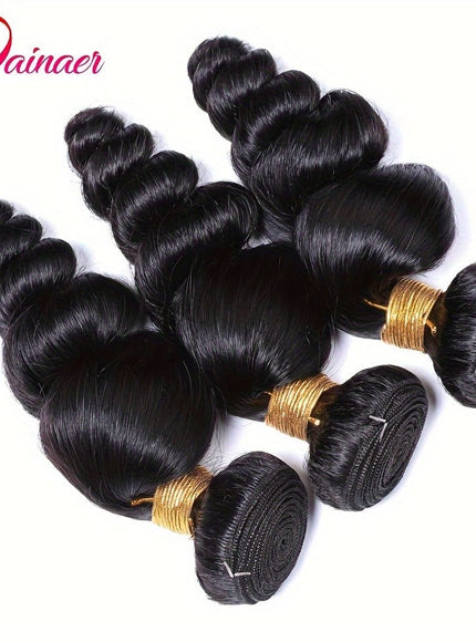 KissIcon Loose Wave Brazilian Hair Bundles - Natural