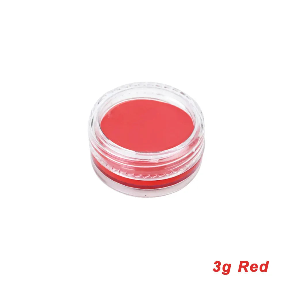 KissICON 3g Red Professional Halloween Makeup Kit Face Body Paint White Black Red Special Effects Christmas Cosplay Party Supplies