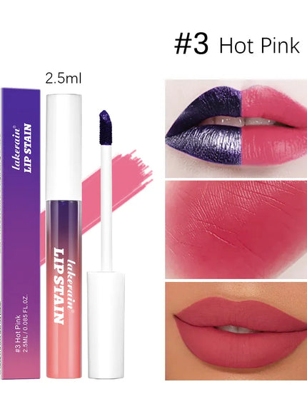 KissICON 3hot pink Kiss Icon Lasting Matte Lip Tint Waterproof Transferproof