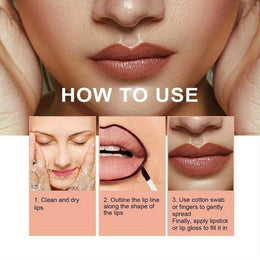 KissICON 3Pack KissIcon Lip Liner Set - Peel Off Long