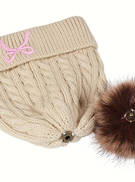 jkthpu-45 3Pc Womens Cozy Winter Hat Scarf Gloves Set