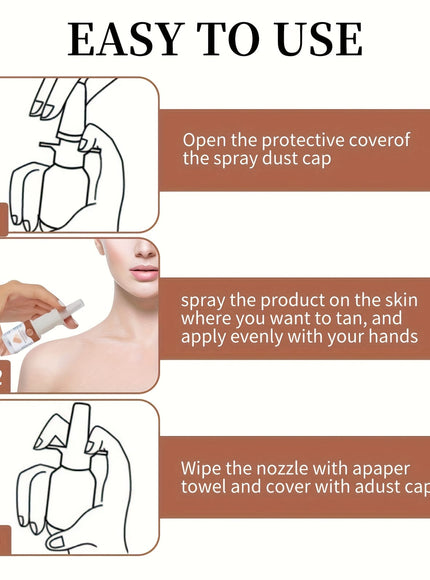 KissICON 3pcs-90ml Hydrating Bronzing Nose Spray Instant Allskin