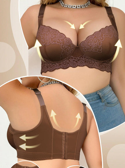 KissICON 3pcs Curve Women's Black Lace Bras –