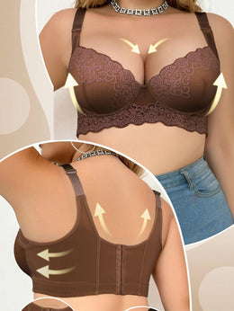 KissICON 3pcs Curve Women's Black Lace Bras –