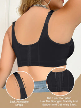 KissICON 3pcs Curve Women's Black Lace Bras –
