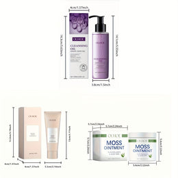 KissICON 3pcs Gentle Makeup Remover Hydrating Cream Set