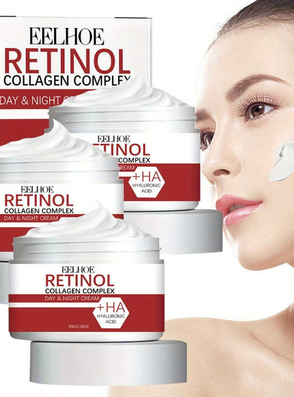 KissICON 3pcs Retinol Collagen Firming Face Cream Vitamin C Moisturizer