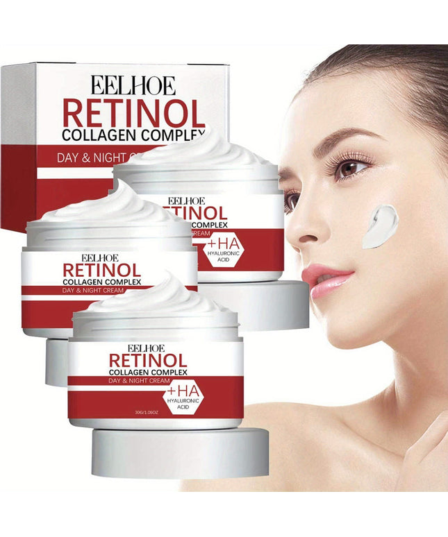 KissICON 3pcs Retinol Collagen Firming Face Cream Vitamin C Moisturizer